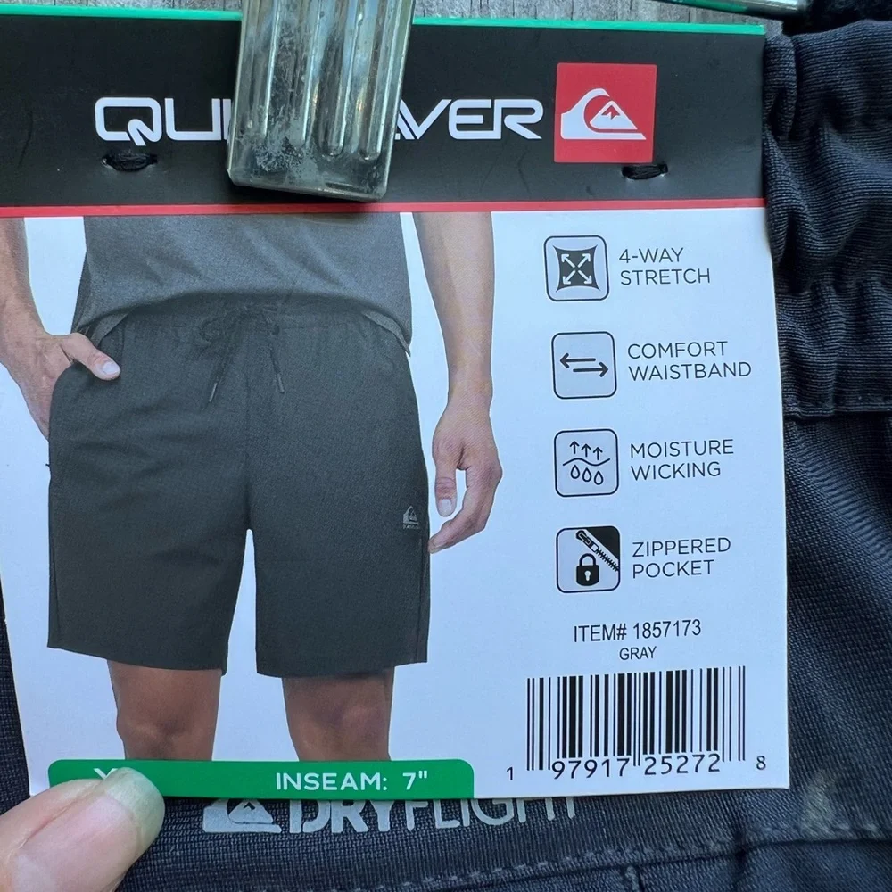 QUICKSILVER Black Dry Flight Shorts Men's XL NWT NEW